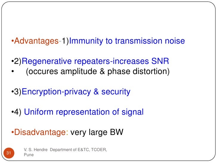advantage and disadvantage of dpcm